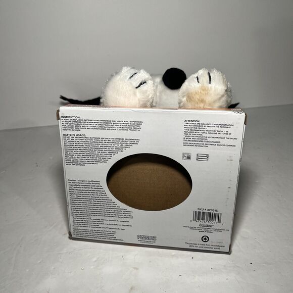 Halloween Peanuts Animated Musical Snoopy Plush w/Bat ears Plays - READ - Picture 6 of 6